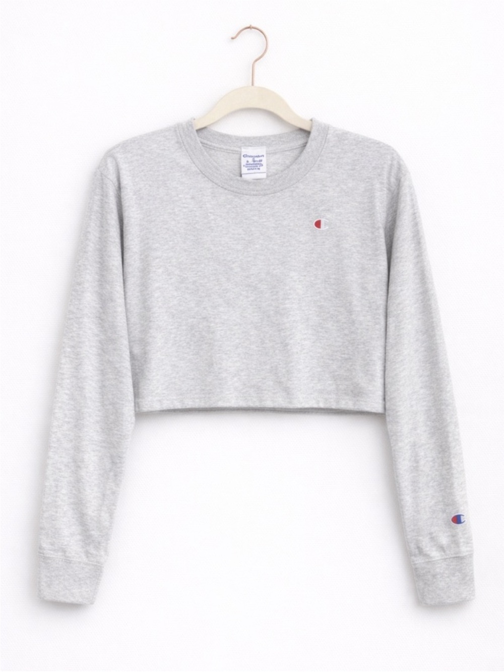 Champion Long Sleeve Crewneck with Small Chest Logo